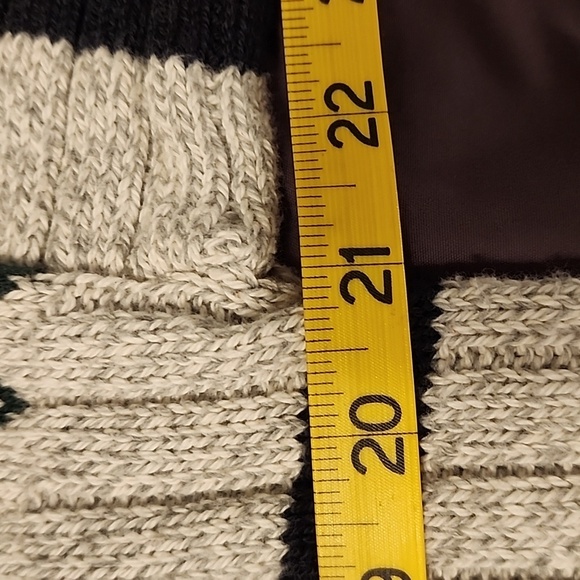 Vintage Saddlebred Men’s M Sweater Gray Rib Knit Crewneck Diamond Stripe 90s Cab - Picture 10 of 13